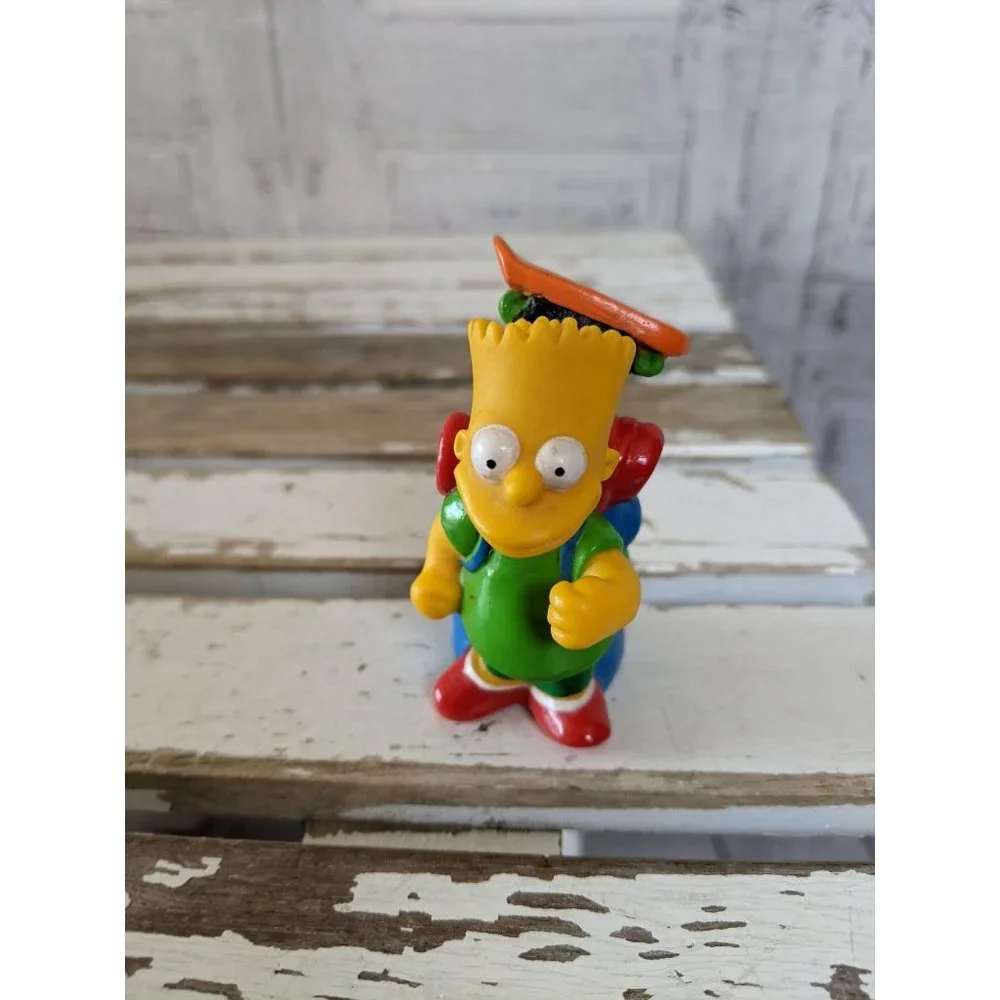1990 Bart Simpson TCFFC PVC figurine camping toy‎